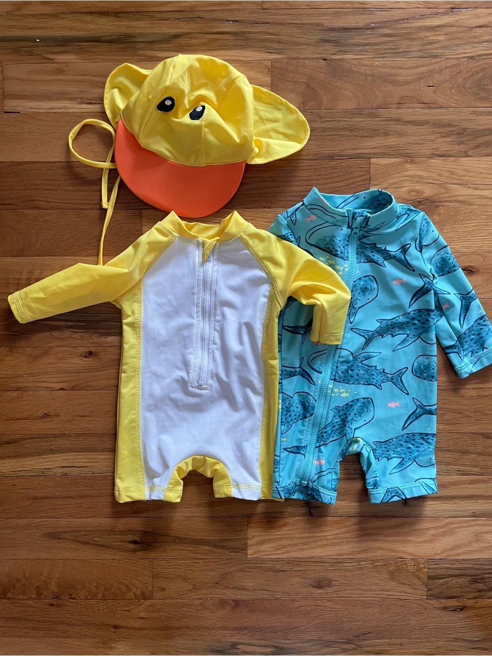 Two 0-3 month swim suits